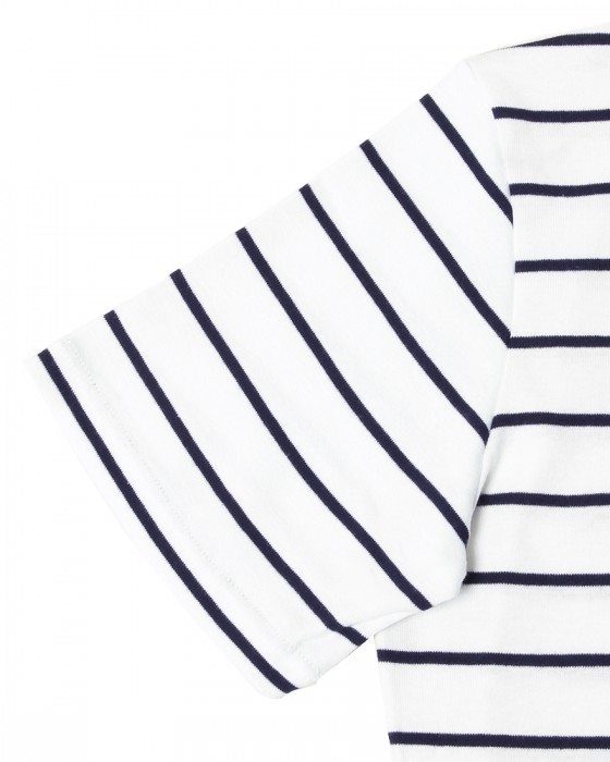 MAISON CORNICHONコットンストライプTee【Classic cancale】07l