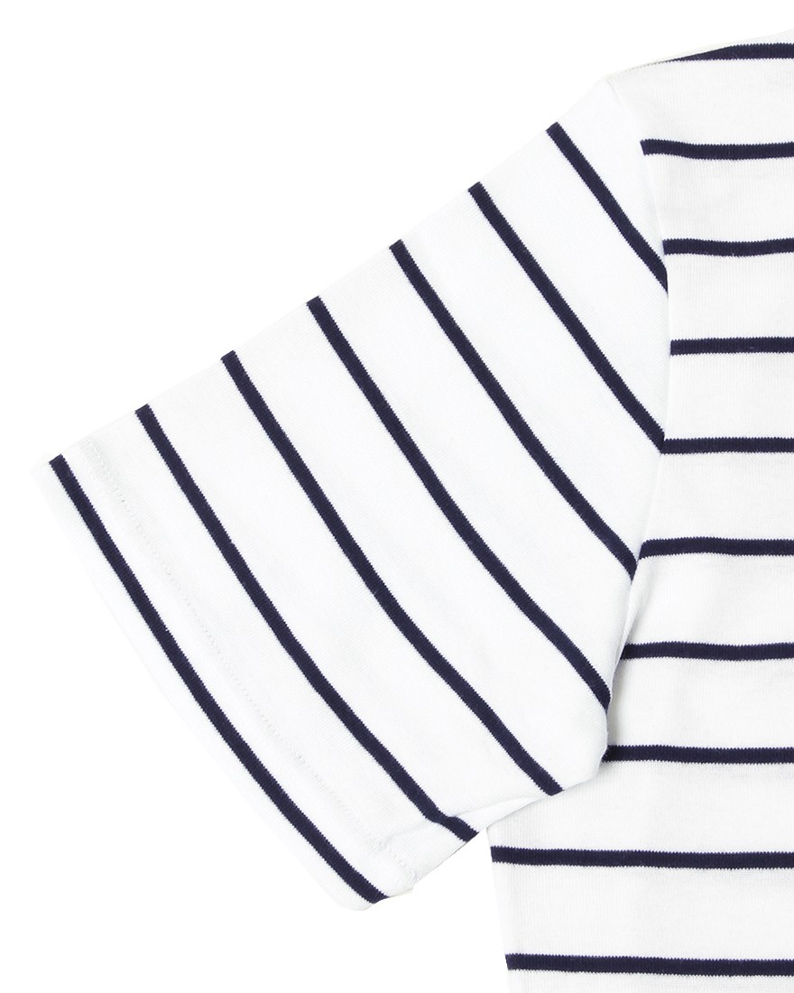 MAISON CORNICHONコットンストライプTee【Classic cancale】07l