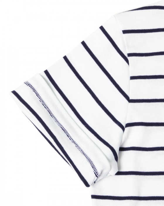 MAISON CORNICHONコットンストライプTee【Classic cancale】08l