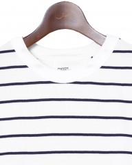 MAISON CORNICHONコットンストライプTee【Classic cancale】mb_02l