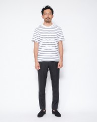 MAISON CORNICHONコットンストライプTee【Classic cancale】mb_12l