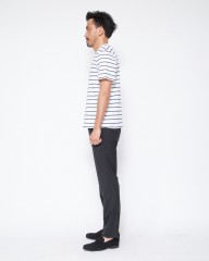 MAISON CORNICHONコットンストライプTee【Classic cancale】mb_13l