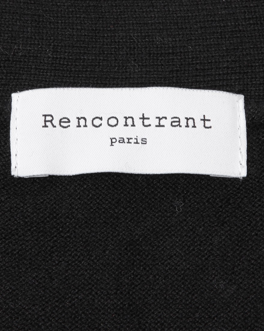 Rencontrantカシミヤ混 ニットカーディガン11l