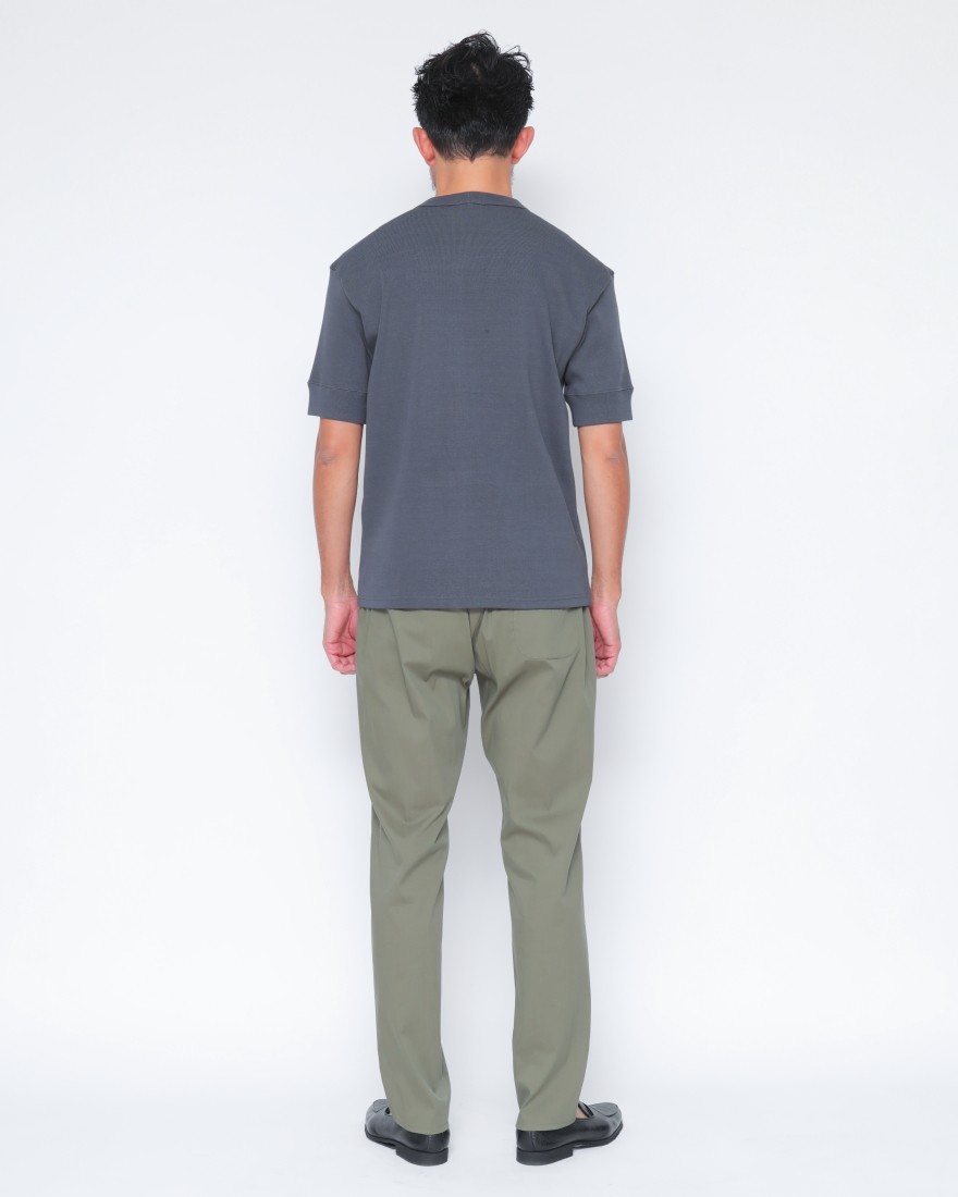 BONFILクルーネック リブ Tシャツ19l