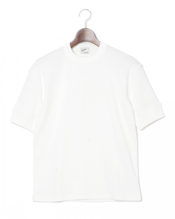 BONFILクルーネック リブ Tシャツc0