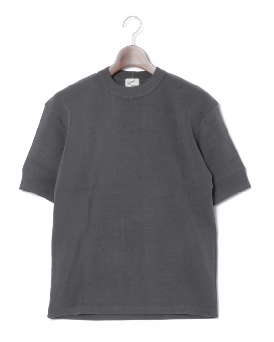 BONFILクルーネック リブ Tシャツc2