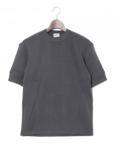 クルーネック リブ Tシャツ