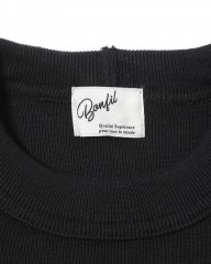 BONFILクルーネック リブ Tシャツmb_09l