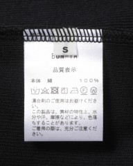 BONFILクルーネック リブ Tシャツmb_12l