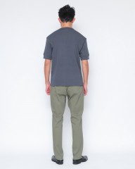 BONFILクルーネック リブ Tシャツmb_19l