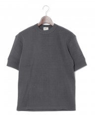 BONFILクルーネック リブ Tシャツmb_c2