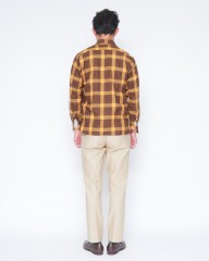 Placideコットンフランネル チェックシャツmb_03l