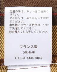 Placideコットンフランネル チェックシャツmb_19l