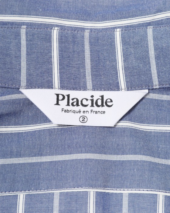 Placideコットン ストライプシャツ14l