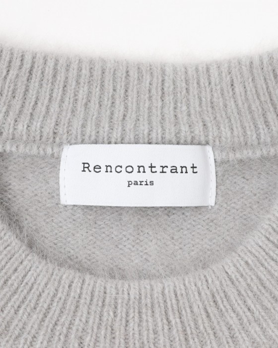 Rencontrantフォックスウール クルーネックニット02l