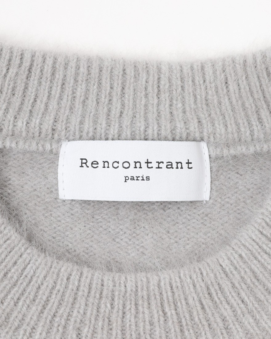 Rencontrantフォックスウール クルーネックニット02l