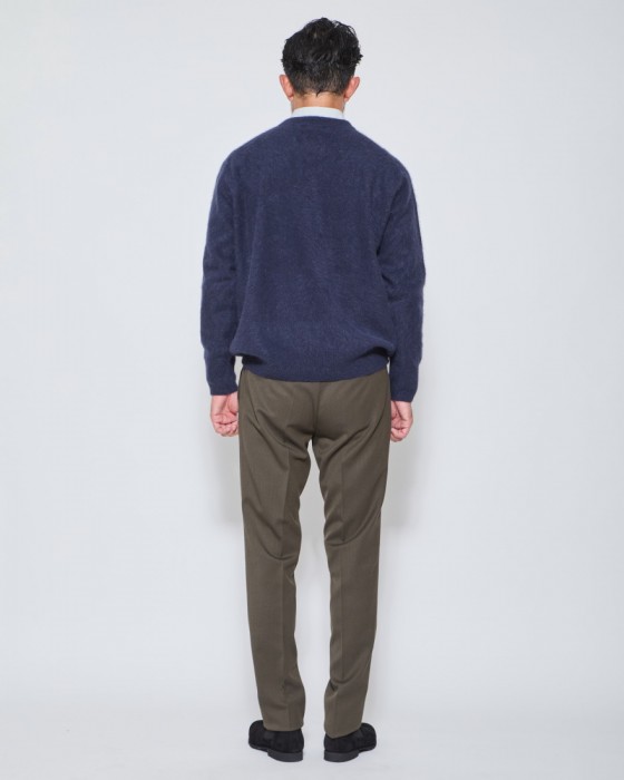 Rencontrantフォックスウール クルーネックニット13l