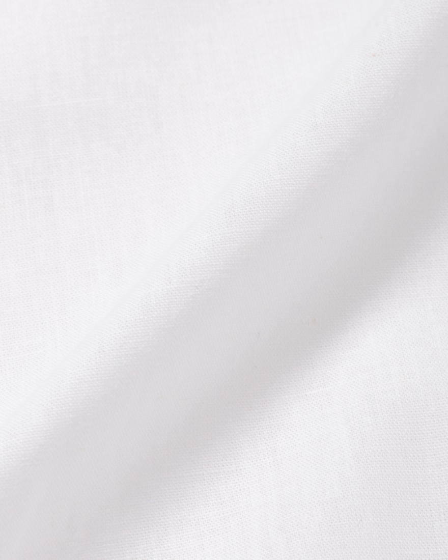 Placideコットンリネン ホワイトシャツ13l