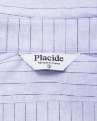 Placideコットンリネン ストライプシャツmb_10l
