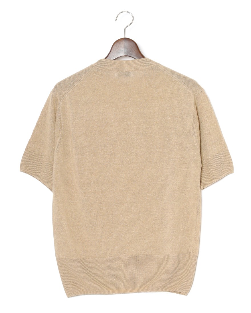Rencontrantリネン クルーネック カットソー04l