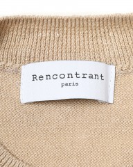 Rencontrantリネン クルーネック カットソーmb_08l