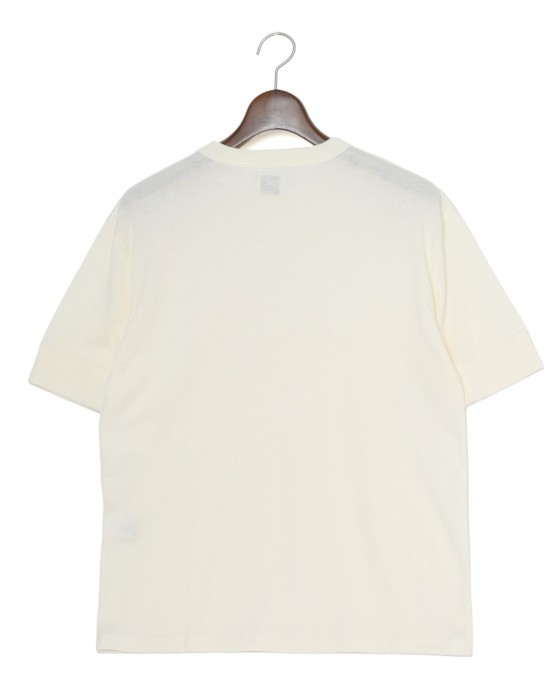 BONFILコットンカシミヤ クルーネック Tシャツ04l