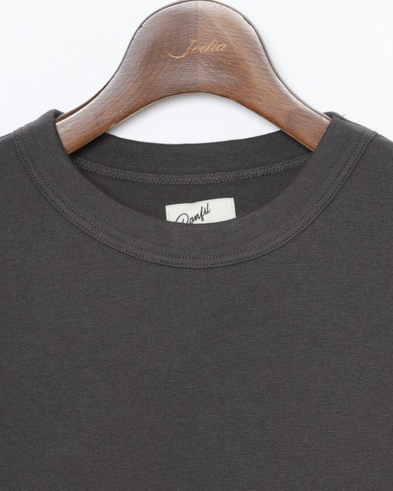 BONFILコットンカシミヤ クルーネック Tシャツ07l