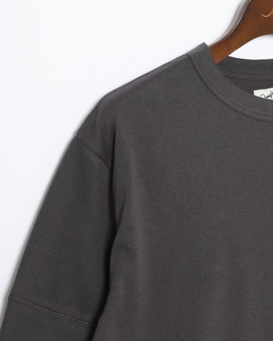 BONFILコットンカシミヤ クルーネック Tシャツ09l