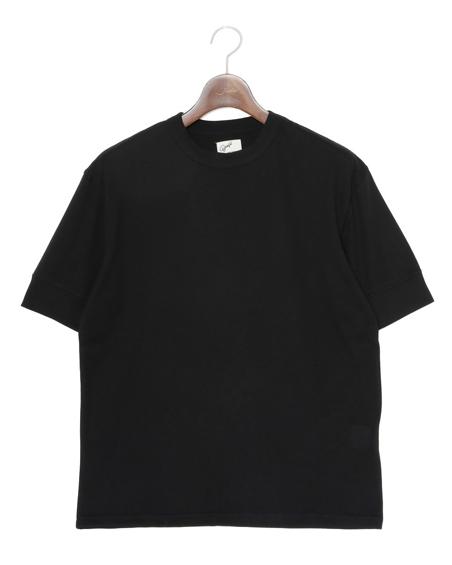 BONFILコットンカシミヤ クルーネック Tシャツc1