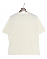 BONFILコットンカシミヤ クルーネック Tシャツmb_04l