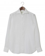 LUIGI BORRELLI（ルイジ ボレッリ）セミワイドカラーリネンシャツ【LUCIANO】