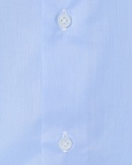 LUIGI BORRELLIセミワイドカラー サックスコットンシャツ【LUCIANO】mb_04l