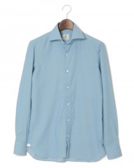 LUIGI BORRELLI（ルイジ ボレッリ）セミワイドカラー デニムシャツ【LUCIANO】