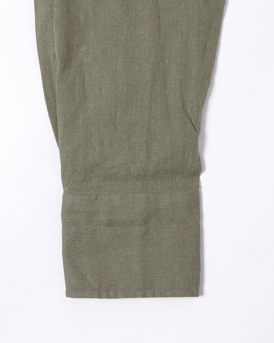 LUIGI BORRELLIリネンコットン セミワイドカラーシャツ【LUCIANO/ルチアーノ】11l