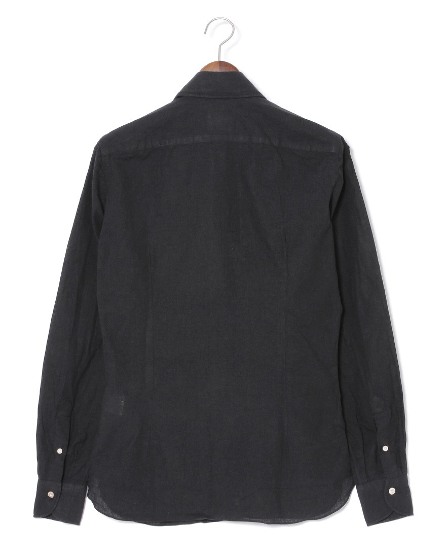 LUIGI BORRELLIリネンコットン セミワイドカラーシャツ【LUCIANO/ルチアーノ】17l