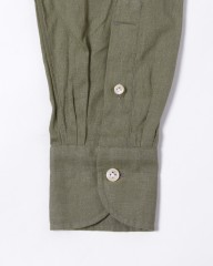 LUIGI BORRELLIリネンコットン セミワイドカラーシャツ【LUCIANO/ルチアーノ】mb_12l