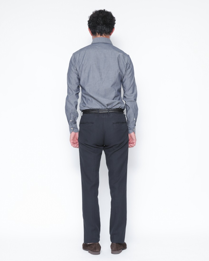 LUIGI BORRELLIコットン セミワイドカラーシャツ【LUCIANO/ルチアーノ】03l