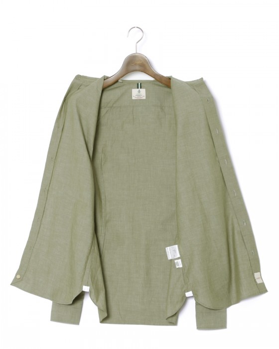 LUIGI BORRELLIコットン セミワイドカラーシャツ【LUCIANO/ルチアーノ】13l