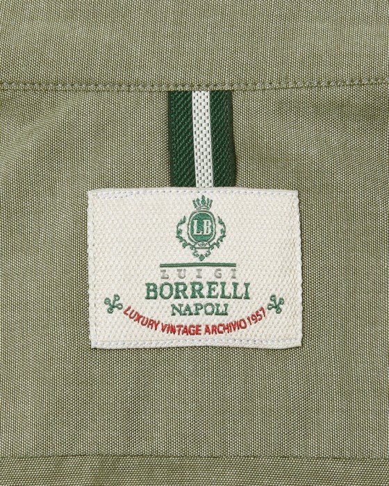 LUIGI BORRELLIコットン セミワイドカラーシャツ【LUCIANO/ルチアーノ】17l