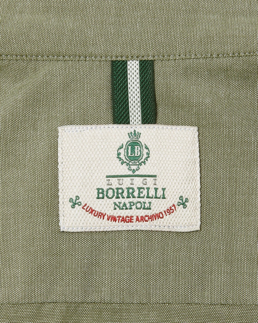 LUIGI BORRELLIコットン セミワイドカラーシャツ【LUCIANO/ルチアーノ】17l