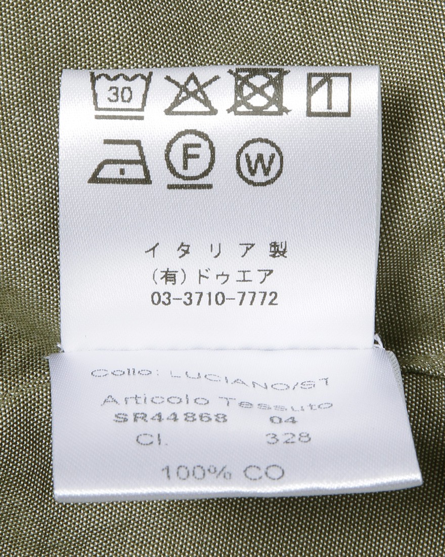 LUIGI BORRELLIコットン セミワイドカラーシャツ【LUCIANO/ルチアーノ】20l