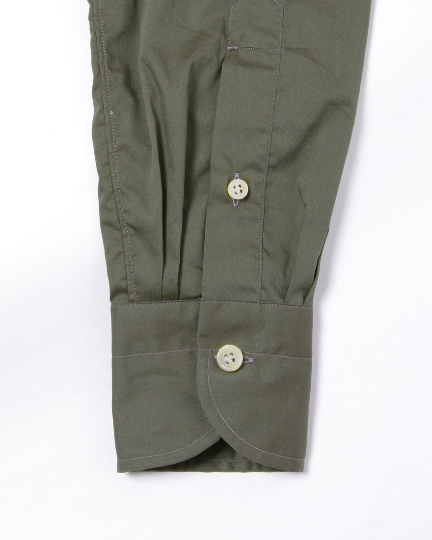 LUIGI BORRELLIストレッチコットン セミワイドカラーシャ【LUCIANO/ルチアーノ】11l