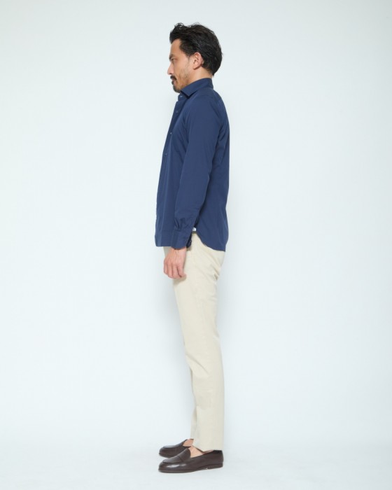 LUIGI BORRELLIストレッチコットン セミワイドカラーシャ【LUCIANO/ルチアーノ】19l