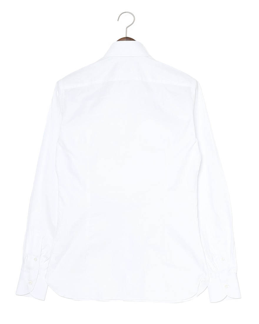 LUIGI BORRELLIコットンオックスフォード セミワイドカラーシャツ【LUCIANO/ルチアーノ】04l