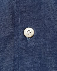 LUIGI BORRELLIネイビー コットン セミワイドカラー シャツ【LUCIANO/ルチアーノ】mb_13l