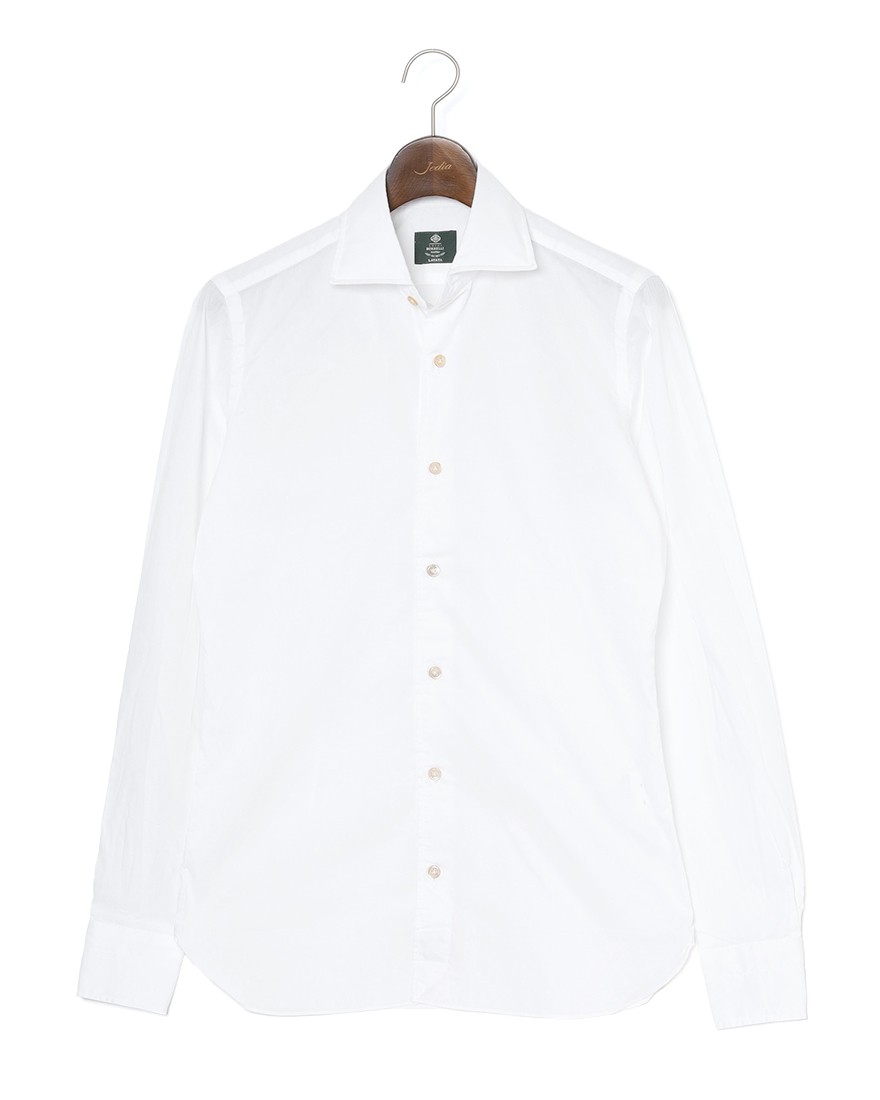 LUIGI BORRELLIライトコットン セミワイドカラーシャツ【LUCIANO/ルチアーノ】c0