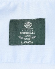 LUIGI BORRELLIライトコットン セミワイドカラーシャツ【LUCIANO/ルチアーノ】mb_11l