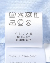 LUIGI BORRELLIライトコットン セミワイドカラーシャツ【LUCIANO/ルチアーノ】mb_20l