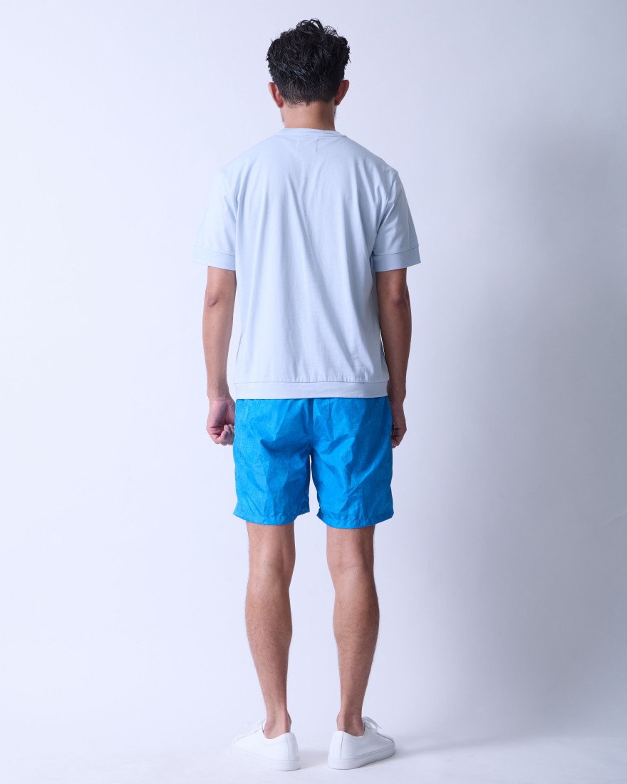 WOCコットン クルーネック リブ Tシャツ【ATENE T-SHIRT】03l
