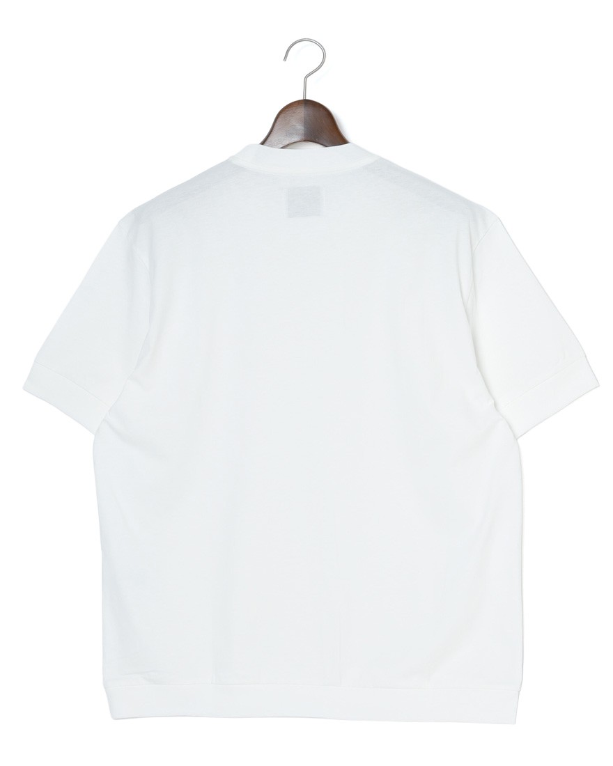 WOCコットン クルーネック リブ Tシャツ【ATENE T-SHIRT】04l